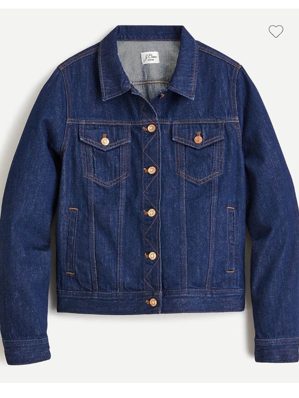 J. Crew Indigo Wash Classic Denim Jacket Sz Small Wms Like New